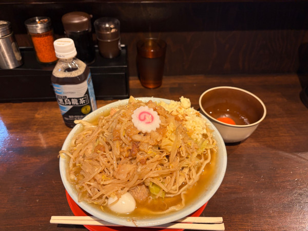 「ラーメン大(生卵)」@自家製麺 No11 ASAKUSAの写真