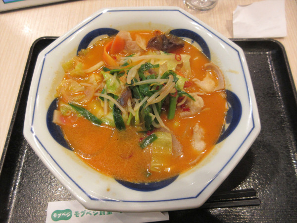 「【限定】牛もつチャンポン（チゲ）（100g）（1,410円）」@リンガーハット 府中駅南口店の写真