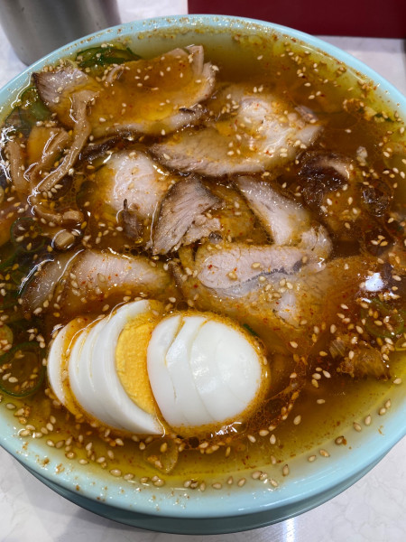 「中華そば＋辛中華変更　７９０円＋２５０円」@なぎちゃんラーメン 白楽駅前店の写真