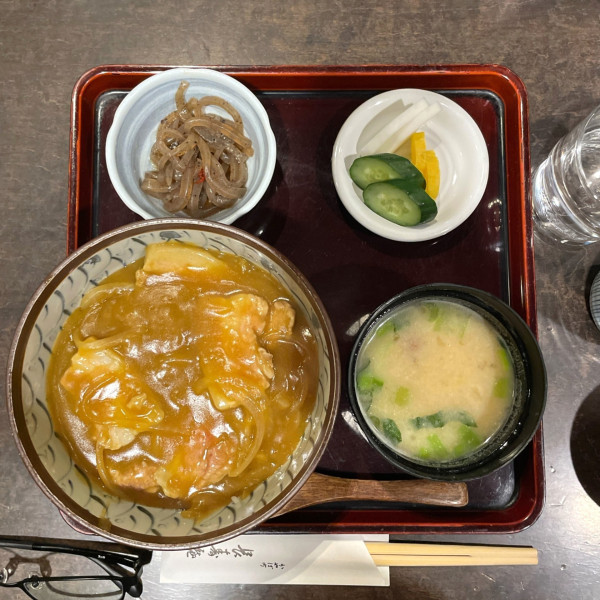 「カレー丼」@茅場町 長寿庵の写真