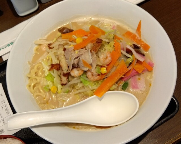 「長崎ちゃんぽん820円 ・麺２倍160円増し」@長崎ちゃんぽん リンガーハット 山形TUY通り店の写真