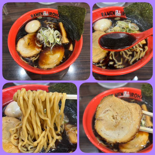 「富山ブラック味玉¥1100」@麺家いろは 海老名ビナウォーク店の写真