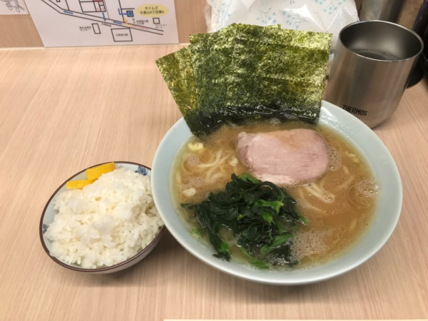 「ラーメン 並 1000円 ＋ 小ライス 200円」@らーめん 野々家の写真