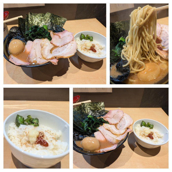 「特製濃厚らーめん➕大盛➕ライス」@らーめん新山の写真