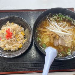 半チャーハンセット（細麺）＋麺大盛り