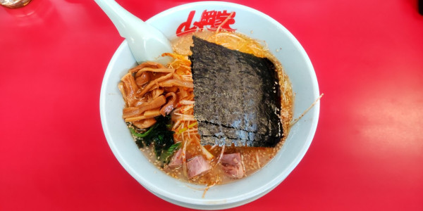 「塩ピリ辛ネギラーメン　メンマ＋」@ラーメン山岡家 滝川店の写真
