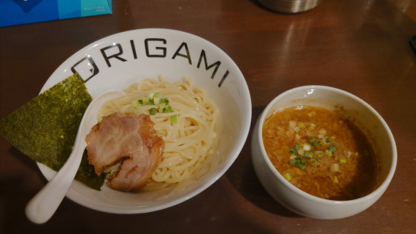 「鶏ニボ貝つけ麺 中盛 ¥1,100」@麺屋 ORIGAMIの写真