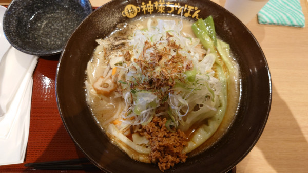 「深谷ねぎ味噌ちゃんぽん ¥1,430」@神様ちゃんぽん  上里SA上り店の写真