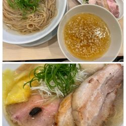特製ラーメン1300、昆布水つけ麺1200