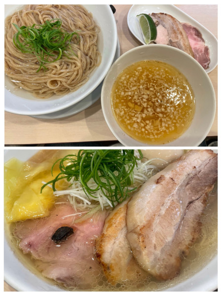 「特製ラーメン1300、昆布水つけ麺1200」@麺うらたの写真