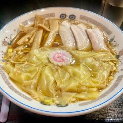 キリンハートランド２本＋メンマ皿→ ワンタン麺