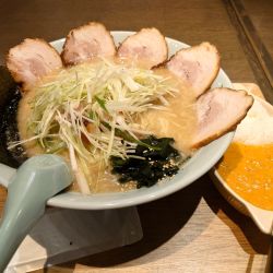 ネギチャーシュー麺大盛り  ミニカレー