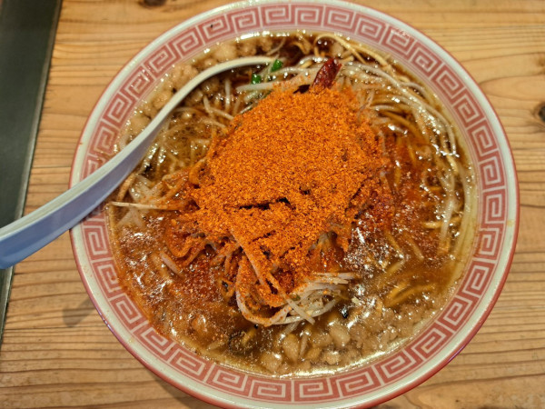 「スタミナラーメン(10辛)」@ぶらっくラー麺 しょうや 神辺店の写真