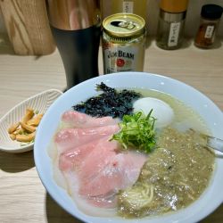 牡蠣塩あんかけ＋ジムビームハイボール