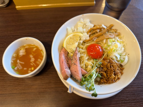 「帆立と鯛香る塩油そば 1000円」@油そば 六善の写真