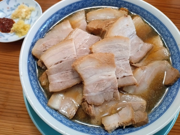 「【肉の日限定】肉そば￥1100＋肉増し￥120＝￥1220」@つけそば 麺吉の写真