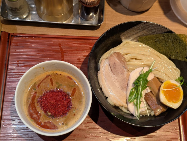 「辛つけ麺1辛」@ヒキュウの写真