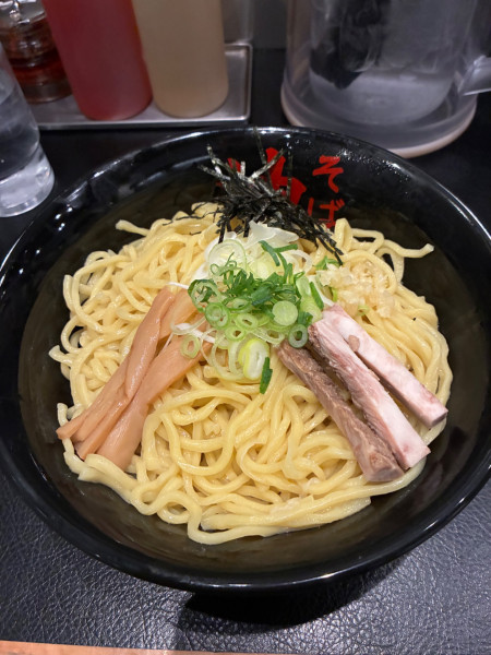 「辛味噌油そば（W盛り）」@東京油組総本店 阪急高槻組の写真