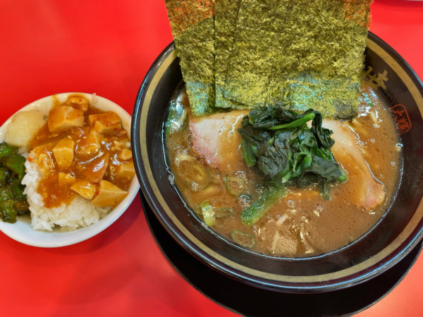 「ラーメン+ライス」@大輝家直系 麺家 暁の写真