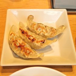 セットの餃子3コ