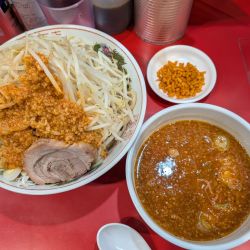 胡麻香るつけ麺、大盛、辛さ３