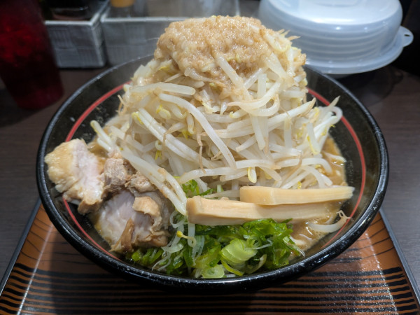 「ドロ味噌󠄀＋野菜(もやし)マシマシ」@めん家 一麺惚の写真