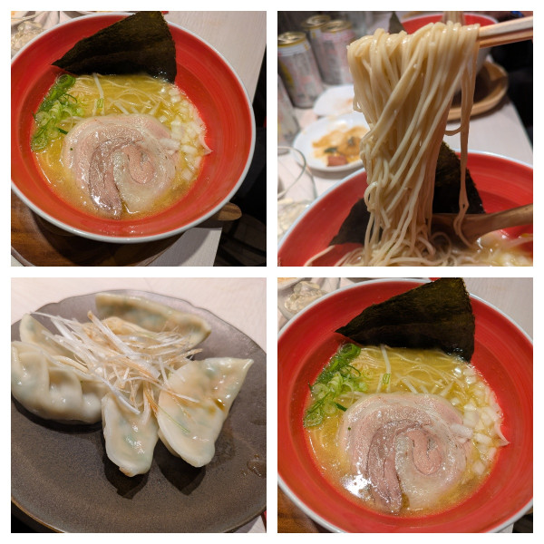 「謎らーめん(鶏白湯塩)➕水餃子等」@柳麺 呉田-goden-の写真