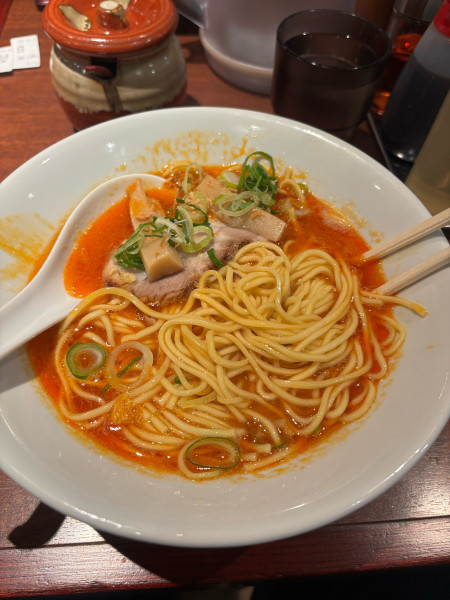 「辛鶏白湯そば」@鶏白湯 賚神の写真