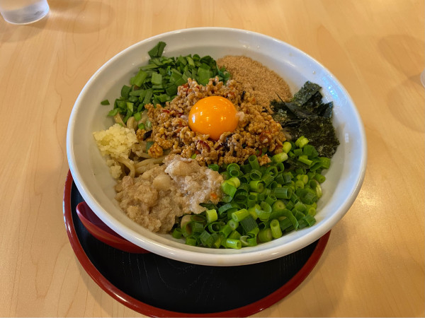 「台湾まぜそば（大盛・脂普通・ニンニク少なめ）1,030円」@麺屋 虎次郎の写真