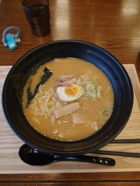 「味噌ラーメン(850円)」@フレッシュランド西多摩 よつ葉の湯 食堂の写真