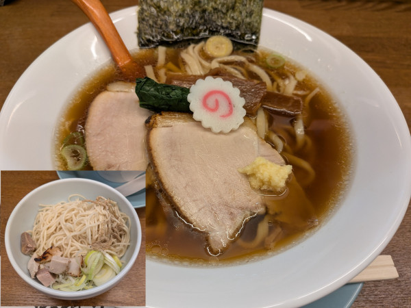 「生姜醤油そば＋和え玉」@中華そば うゑ田の写真