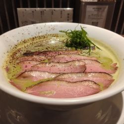 京鴨と宇治抹茶のチョコらぁ麺
