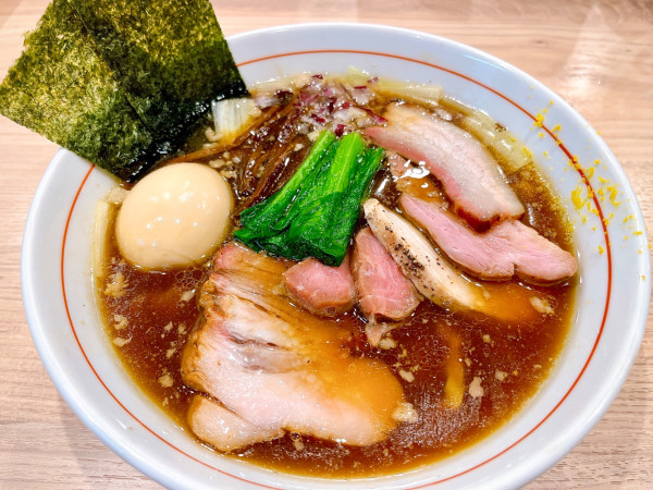 「特製手揉み中華そば（1450円）」@麺処 にし尾の写真