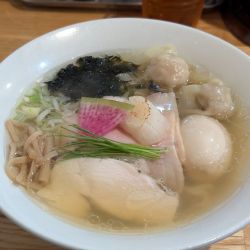 特製焼きあごとホタテの塩ラーメン