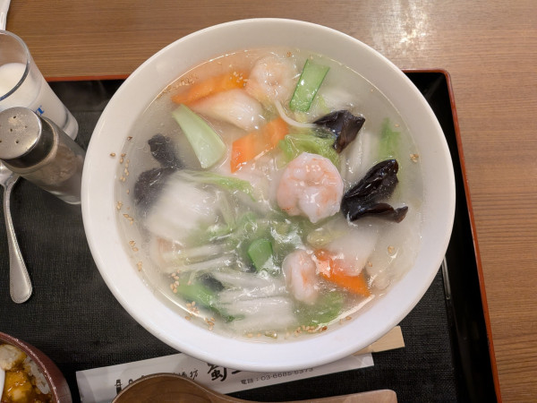 「エビ野菜湯麺：1,080円」@蜀三国の写真