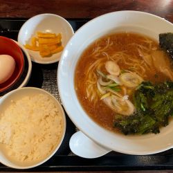 たまかけ醤油らーめん朝食　￥４５０