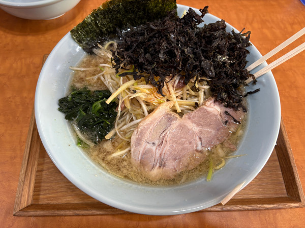 「岩のりネギラーメン 1,400円」@ラーメンショップ大門 福大亭の写真