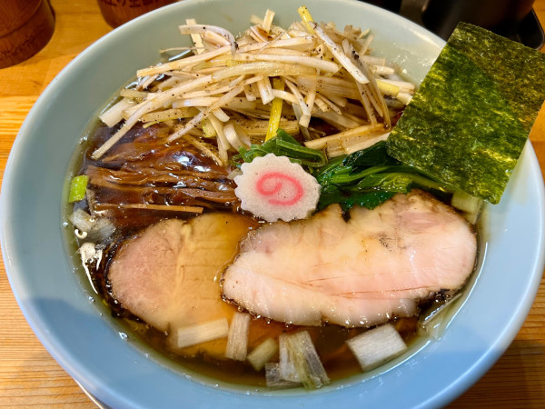 「ネギ中華そば1350円」@我的中華そば 机上の空論。の写真