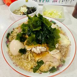 【限定】特製背油肉中華（大）【2100円】