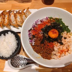 海老辛まぜそば　追飯付