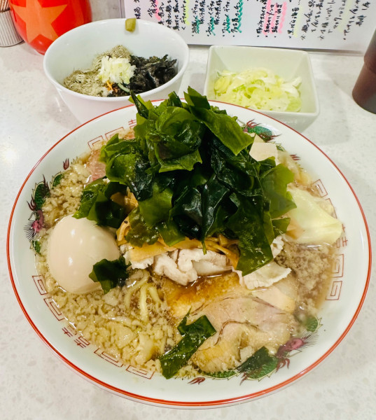 「【限定】特製背油肉中華（大）【2100円】」@ラーメン星印の写真