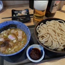 中濃シビカラつけ麺　ビール