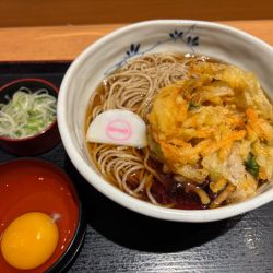 かき揚げ天玉そば 690円