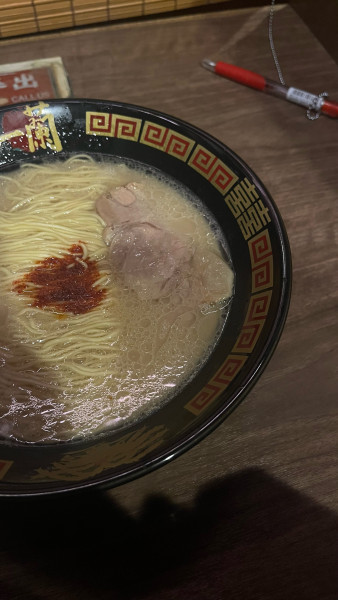 「天然とんこつラーメン」@一蘭 新宿歌舞伎町店の写真