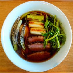 【限定H】鴨と芹そば＋味玉