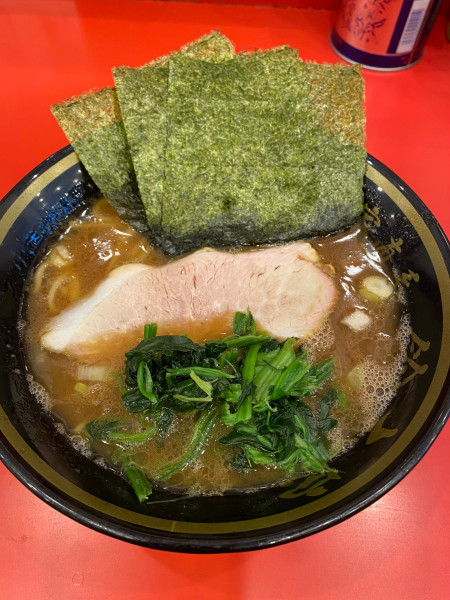 「ラーメン＋ライス（おかわり自由）」@横濱家系ラーメン 鈴木家の写真
