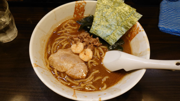 「魚介みそラーメン 並盛 太麺」@麺屋 優創の写真