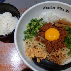 台湾まぜそば + ごはん1/2