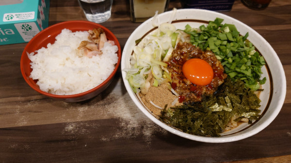 「わいず流台湾まぜそば + ライス」@神田ラーメン わいず 神田本店の写真