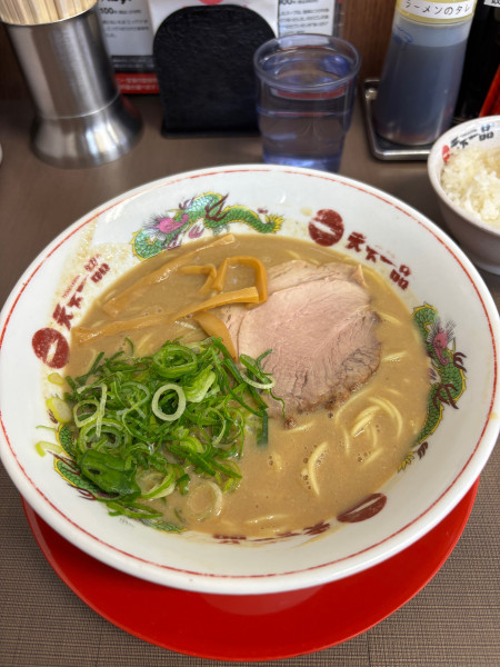 「らーめんライス定食➕麺固1,100円」@天下一品 錦糸町店の写真